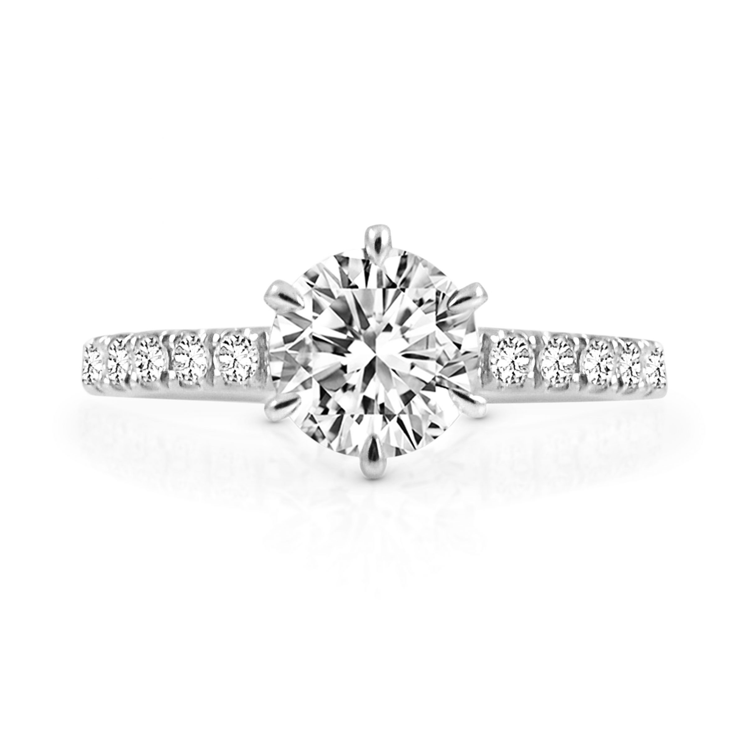 Round Brilliant Cut Diamond Engagement Ring | B22760 • Diamonds ...