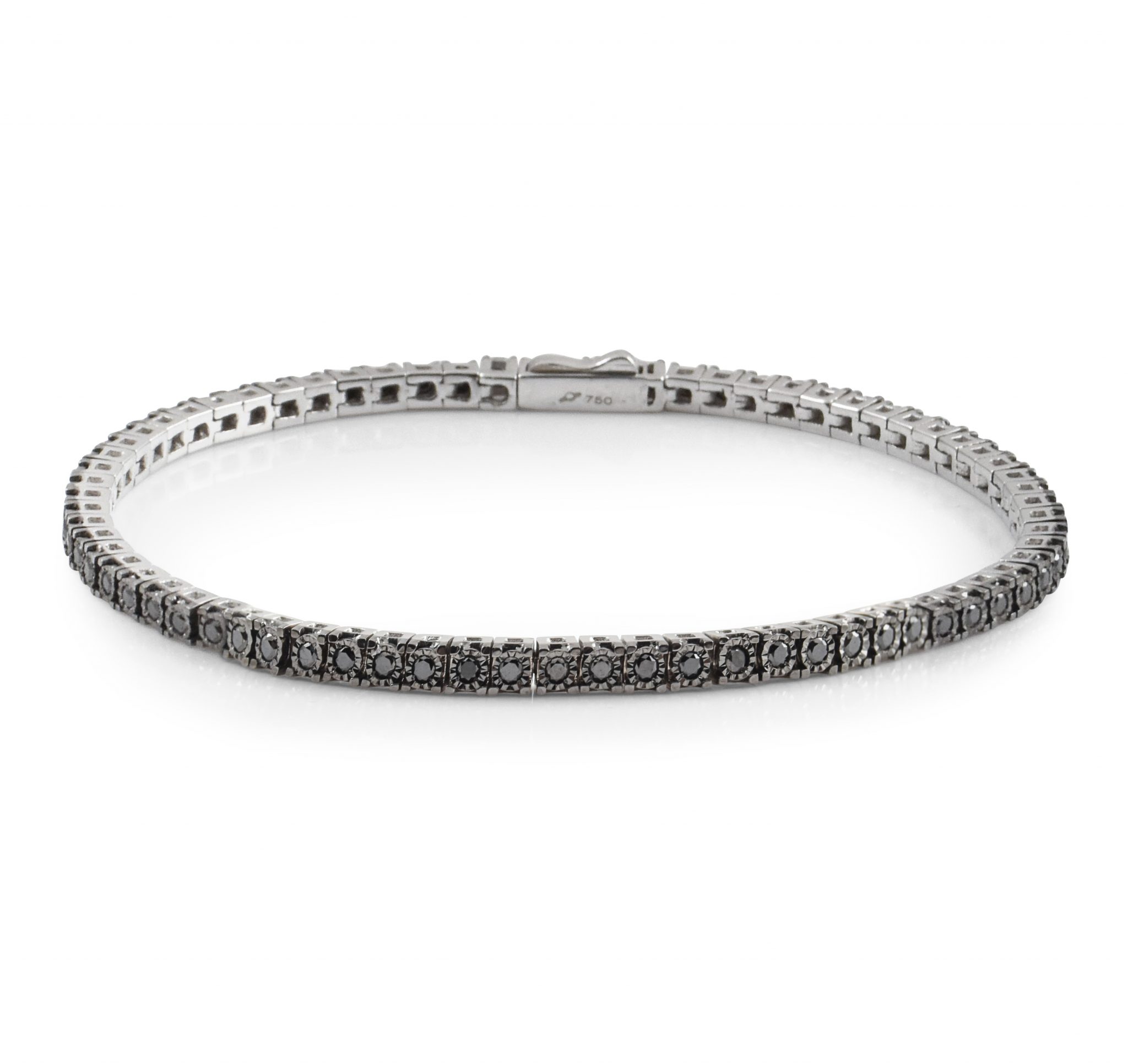 Black Diamond Tennis Bracelet B23545 • Diamonds & Pearls Perth