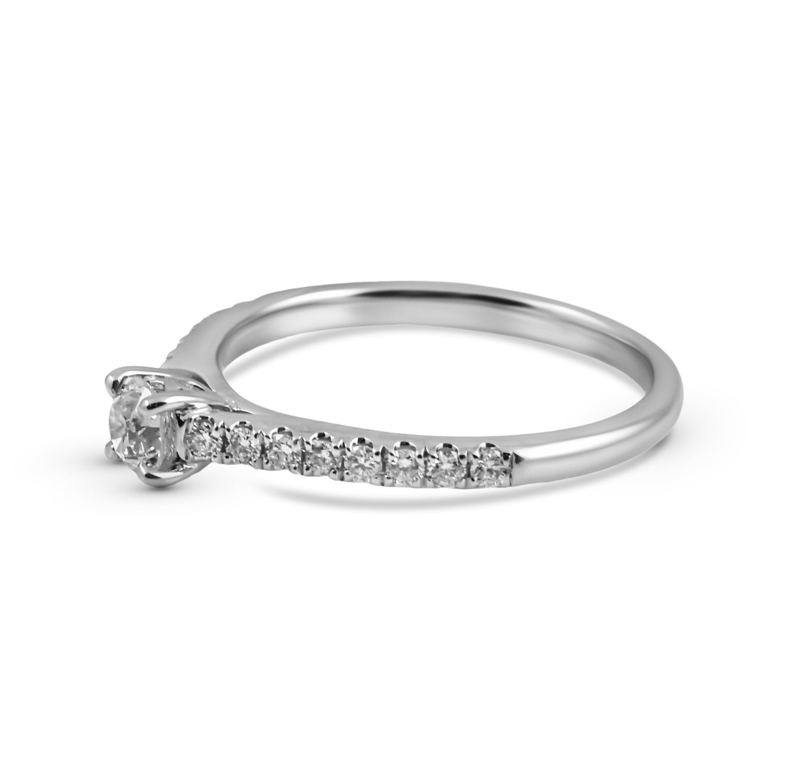 Fancy Diamond Set Engagement Ring | B22609 • Diamonds & Pearls Perth