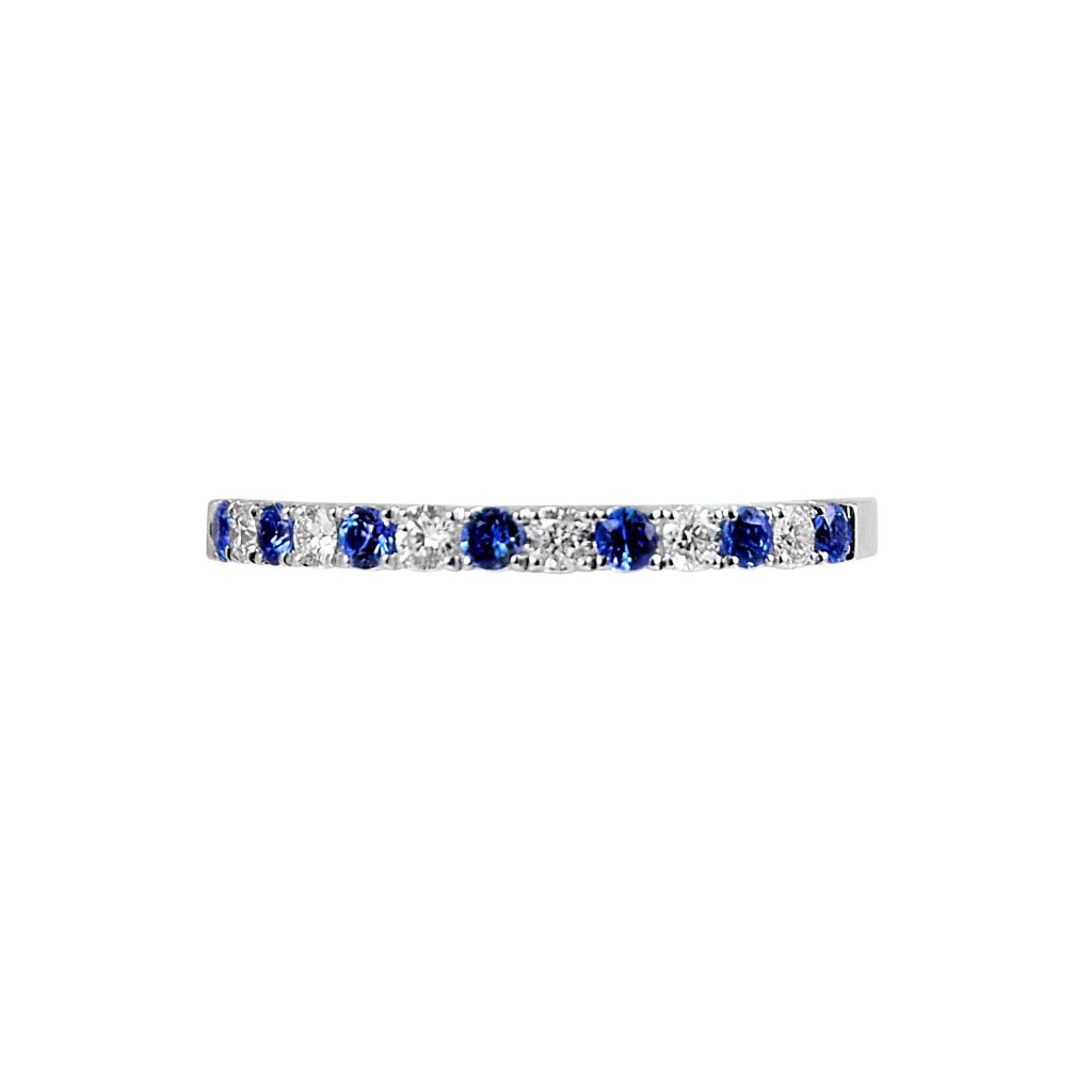 blue sapphire and diamond wedding band        
        <figure class=