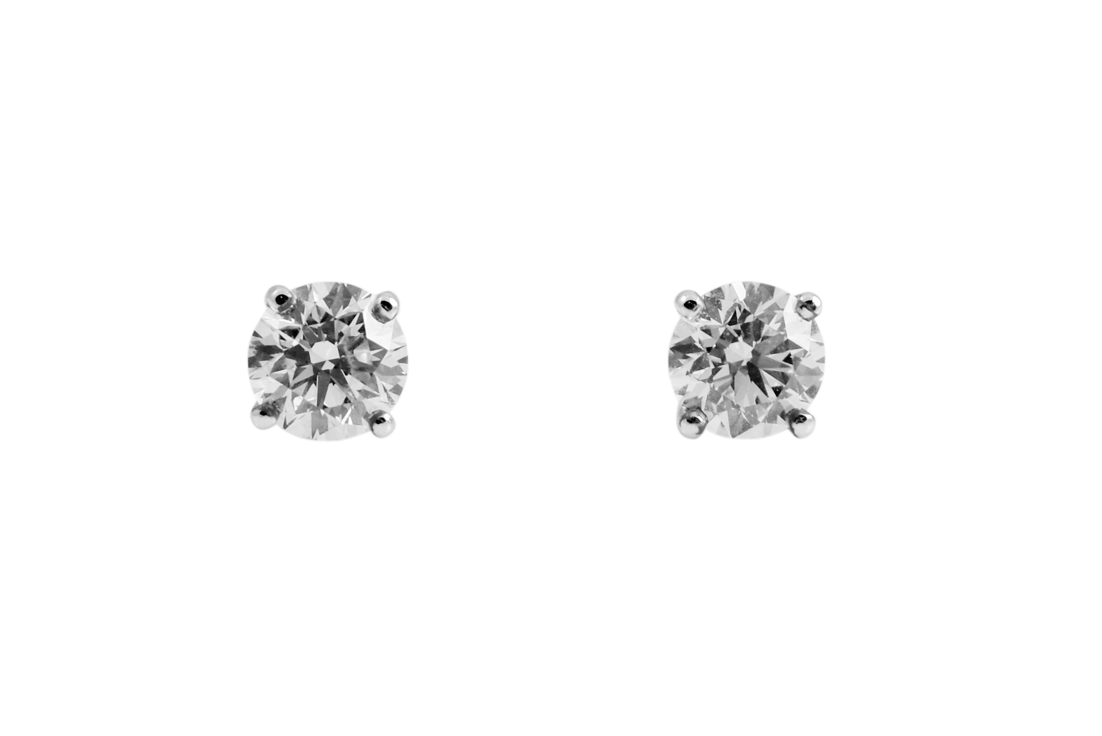 Diamond Studs With Round Brilliants | B24208 • Diamonds & Pearls Perth