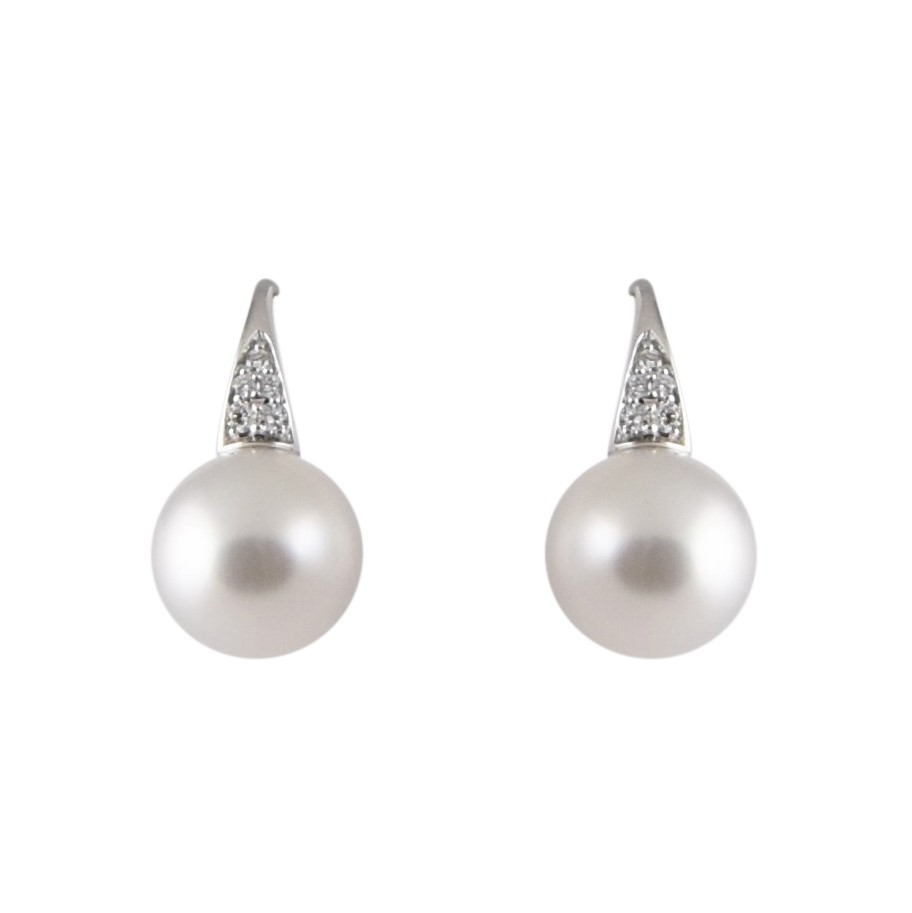 Autore South Sea Pearl And Diamond Earrings | B25417 • Diamonds ...