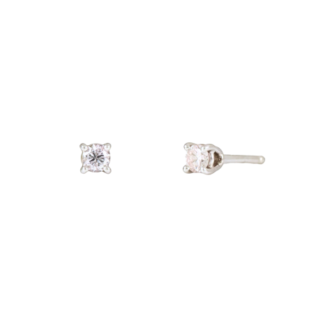 0.16ctw Light Pink Diamond Stud Earrings