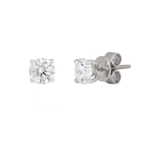 1.40ctw classic diamond stud earrings