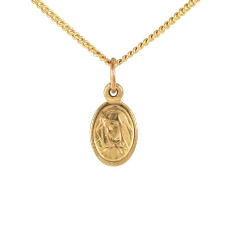 9K Gold Madonna Pendant