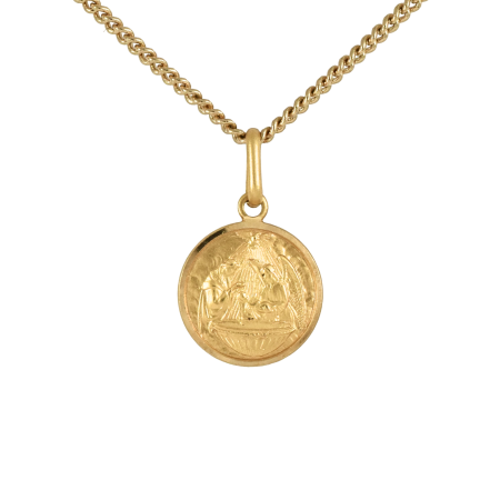 Round Baptism Medallion Pendant