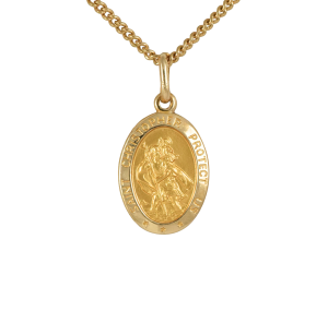 Oval St. Christopher Pendant