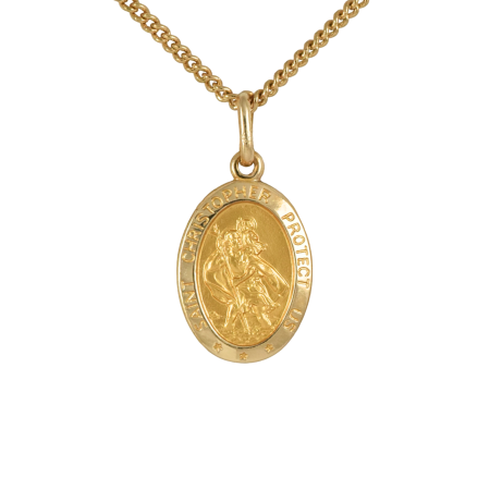 Oval St. Christopher Pendant