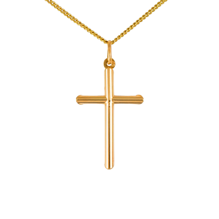 Plain Rounded Cross Pendant