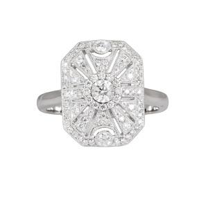 Art Deco Style Diamond Dress Ring